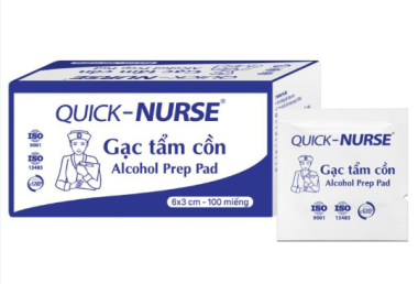 Gạc tẩm cồn 6cm x 3cm