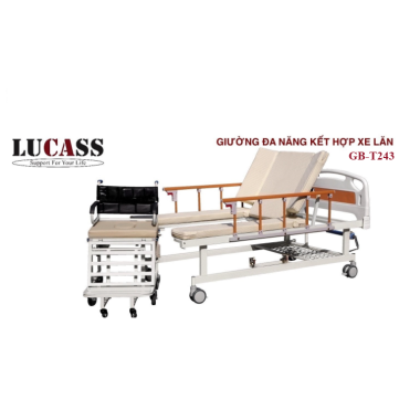 Giường bệnh đa năng kết hợp xe lăn Lucass GB-C243