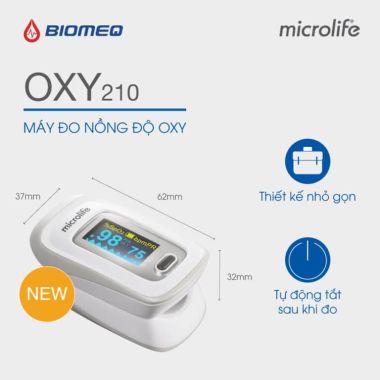 Máy đo nồng độ Oxy trong máu SPO2 Microlife OXY 210