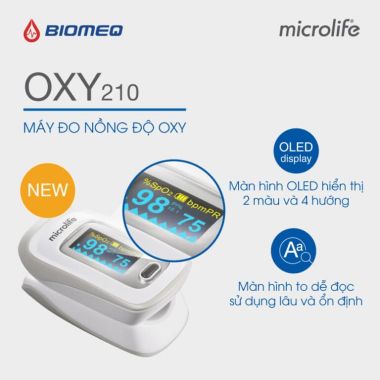 Máy đo nồng độ Oxy trong máu SPO2 Microlife OXY 210