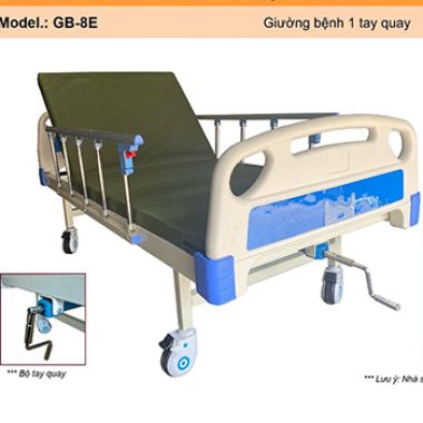 Giường y tế 1 tay quay Lucass GB-C1 (GB-8E)