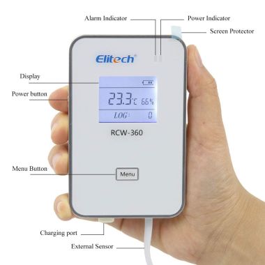 Nhiệt ẩm kế tự ghi có kết nối Wifi Elitech RCW-360