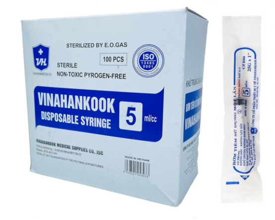 Bơm tiêm 5ml Vinahankook