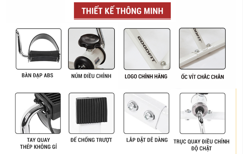 Xe đạp mini tại nhà, văn phòng GoodFit GF003MB