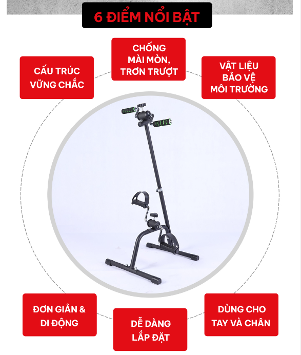 Xe đạp tập chân tay, phục hồi chức năng GoodFit GF004PE