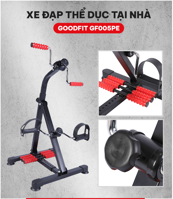 Xe đạp tập thể dục trị liệu, phục hồi chức năng GoodFit GF005PE