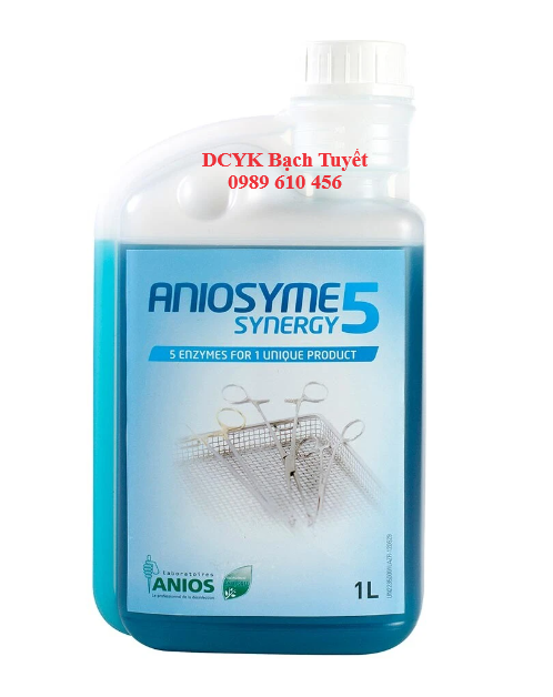 Dung dịch khử khuẩn dụng cụ Aniosyme Synergy 5 Chai 1L