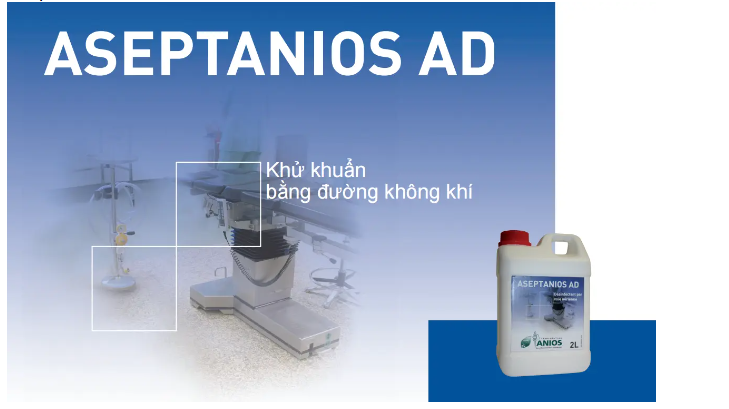 Dung dịch khử khuẩn bằng đường không khí Aseptanios AD