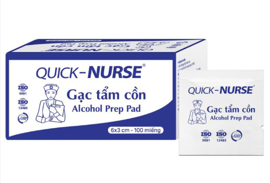 Gạc tẩm cồn 6cm x 3cm