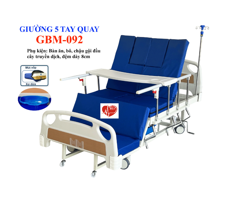 Giường y tế 5 tay quay GBM-092