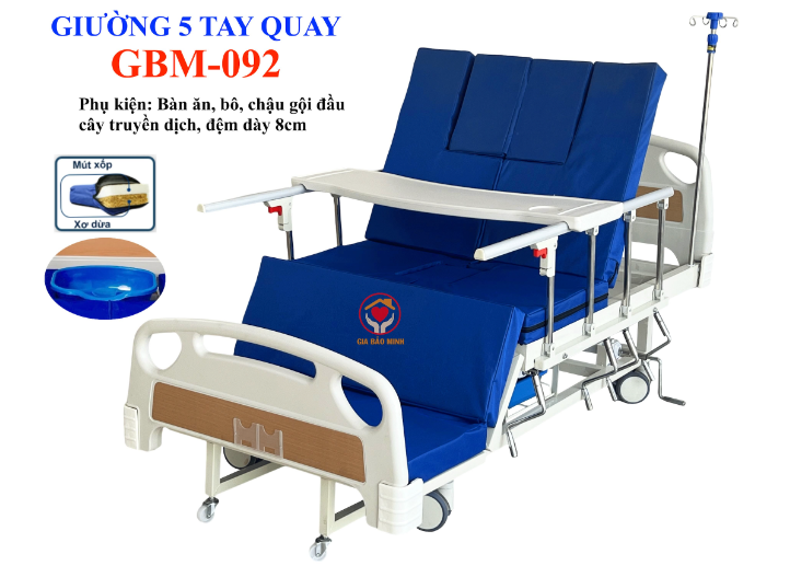 Giường y tế 5 tay quay GBM-092