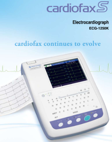 Máy điện tim 6 cần Nihon Kohden ECG-1250K