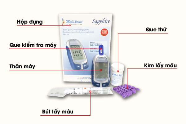 Máy đo đường huyết Medismart Sapphire