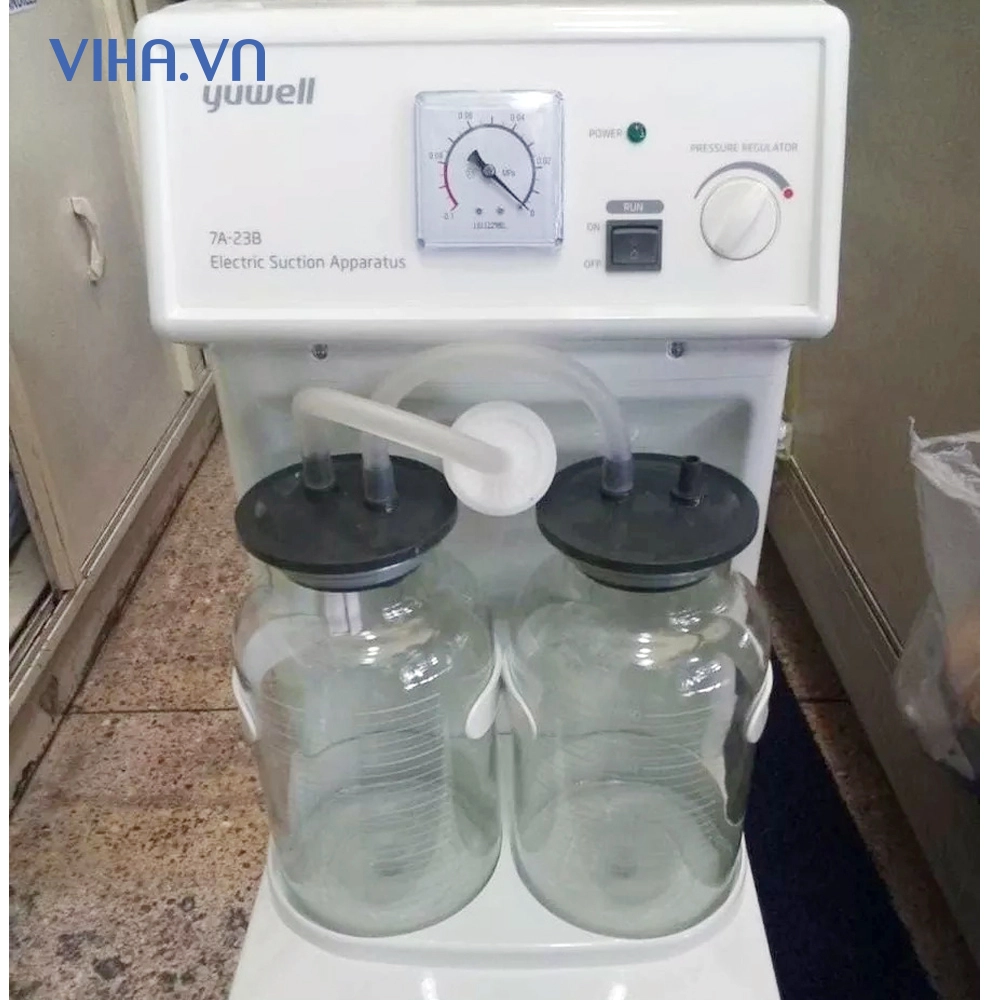 Máy hút dịch 2 bình Yuwell 7A-23B (40L)