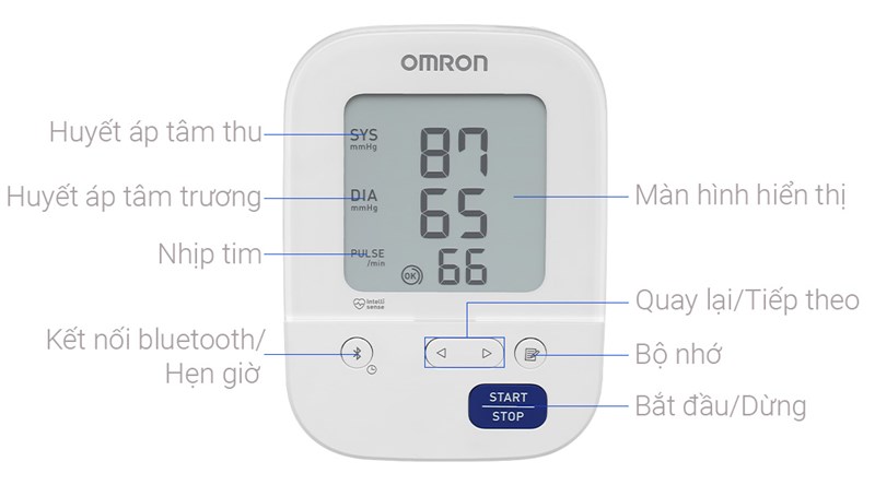 Máy đo huyết áp điện tử Omron HEM-7156T