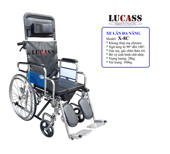 Xe lăn đa năng Lucass X-8C