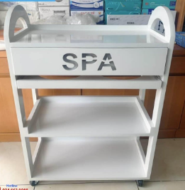 Xe đẩy dụng cụ Spa (gỗ)